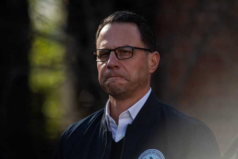 Governor Josh Shapiro criticizes Kamala Harris's statements about him in her book as totally false.