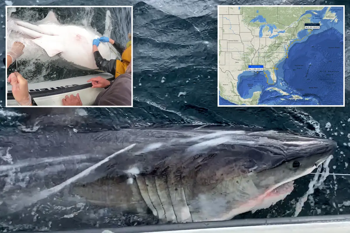 Great white shark called 'Ripple' explores deep waters of the Gulf of Mexico — surprising experts