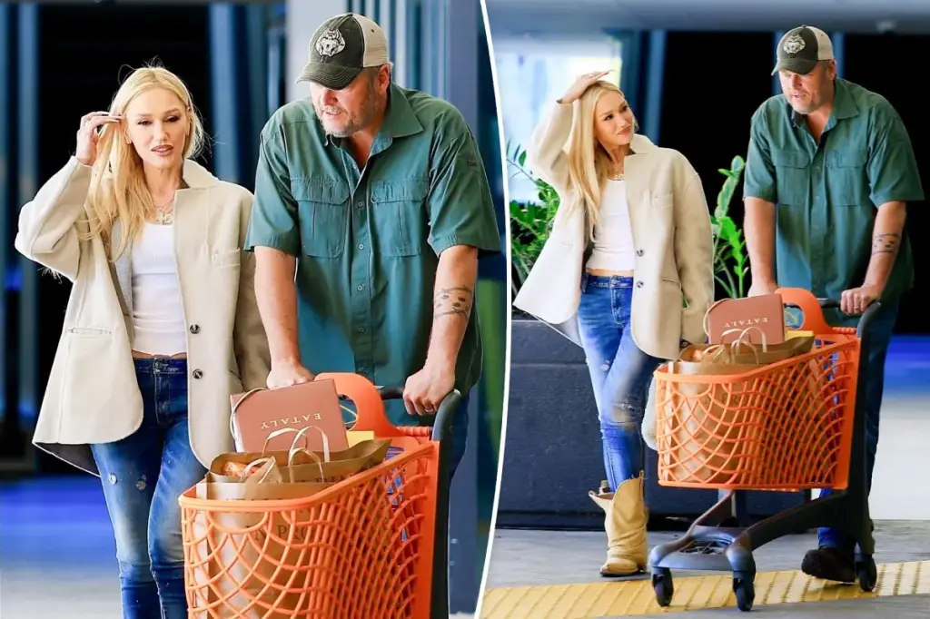 Gwen Stefani and Blake Shelton dismiss breakup rumors during a shopping trip