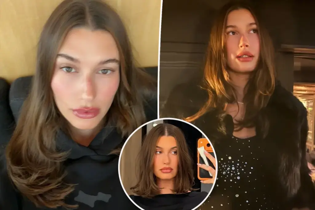 Hailey Bieber returns to a short hairstyle with a fresh bob cut