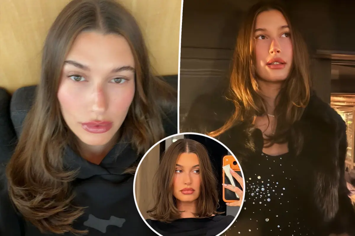 Hailey Bieber returns to a short hairstyle with a fresh bob cut