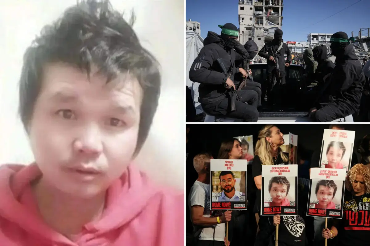 Hamas hands over the body of Thai hostage Sudthisak Rinthalak to Israel