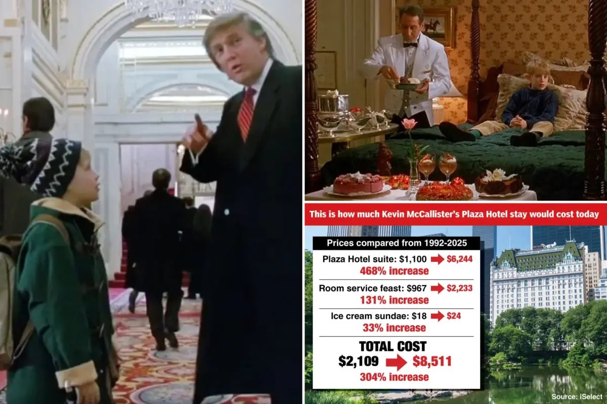 Here's the current cost of Kevin McCallister's famous stay at the Plaza Hotel in 1992.