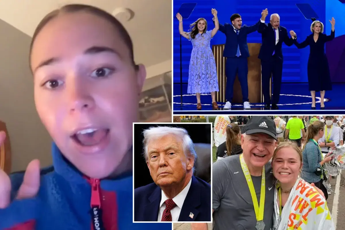 Hope Walz posts explicit TikTok video after Trump insults her father.