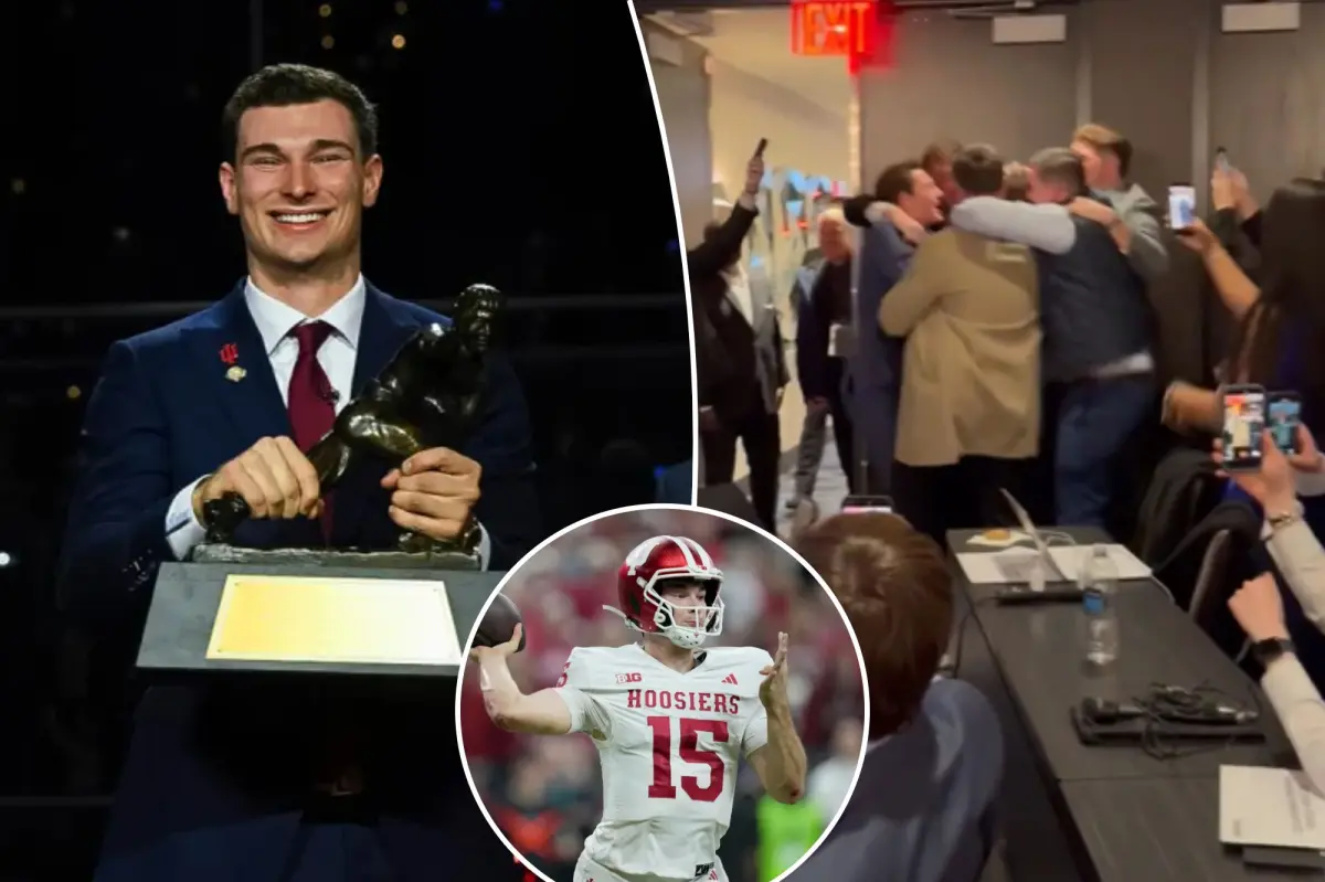 How Indiana quarterback Fernando Mendoza marked his Heisman Trophy victory