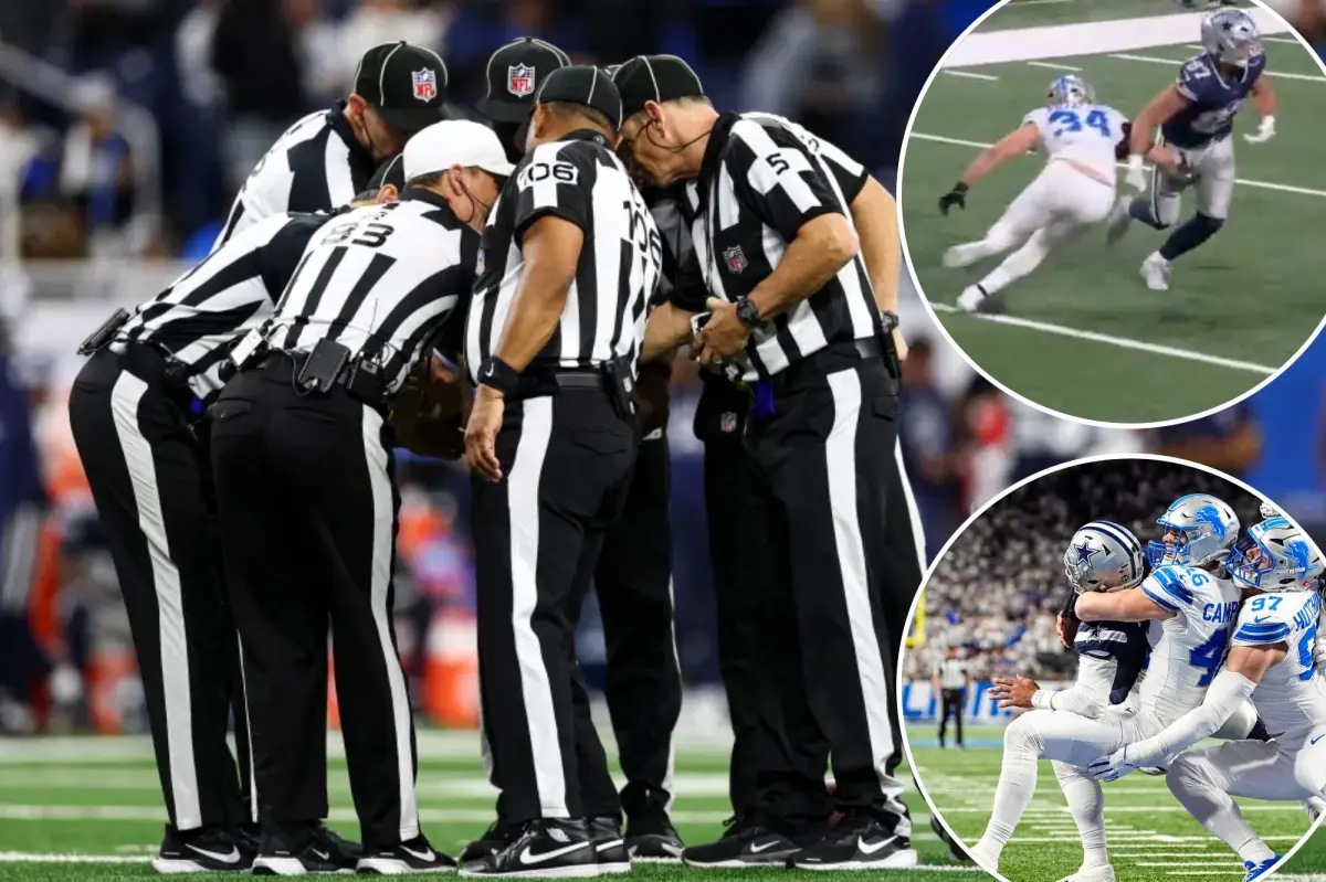How the referees harmed the important Cowboys-Lions Thursday night game