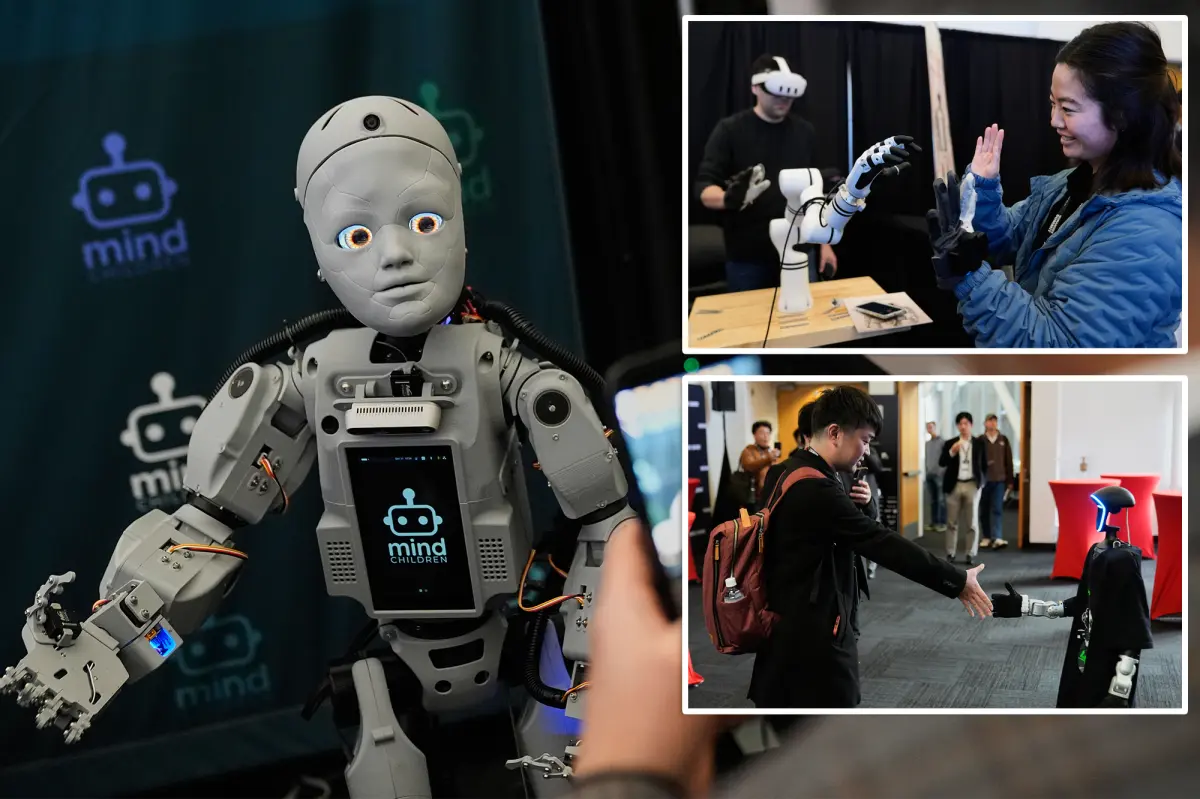 Humanoid robots are in the spotlight at the Silicon Valley conference.