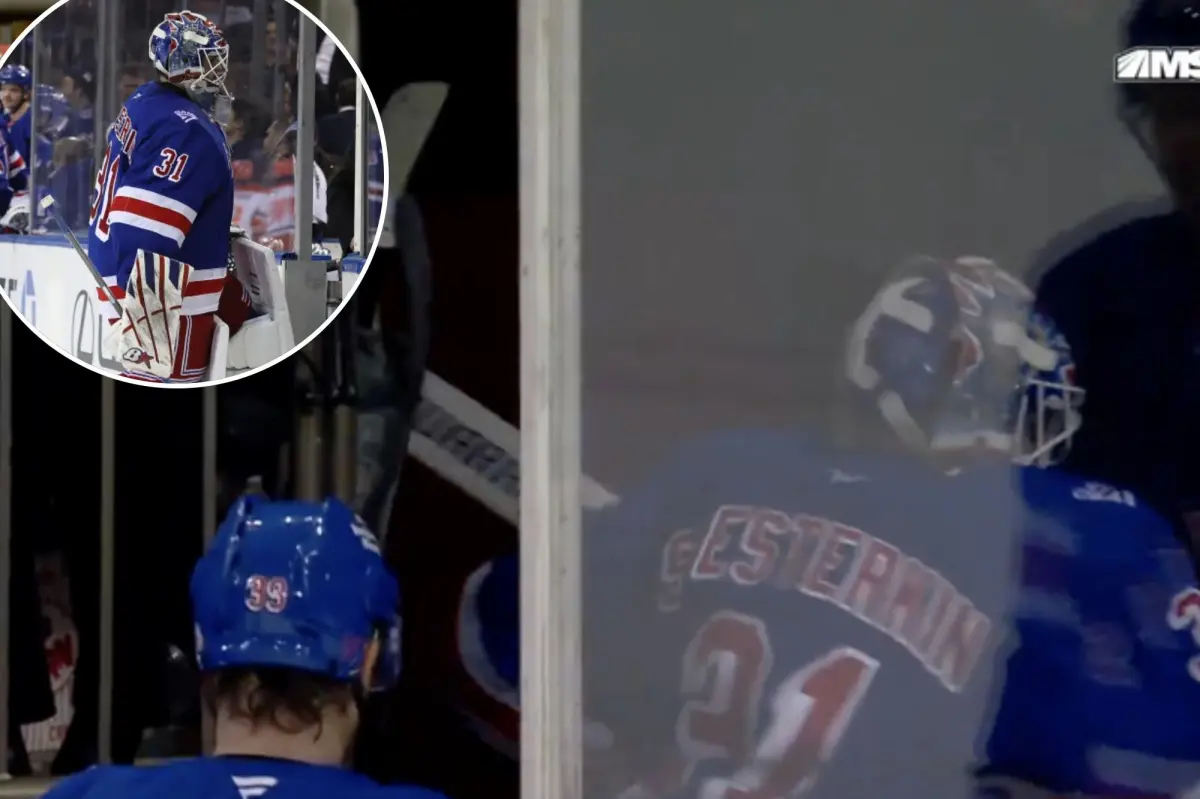 Igor Shesterkin's frustration with the Rangers erupted in a stick-smashing outburst