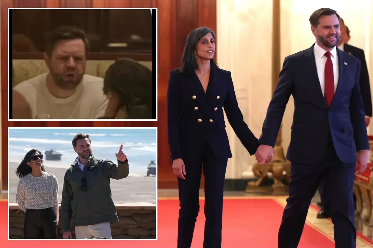 JD Vance responds to photo of him shouting at his wife Usha