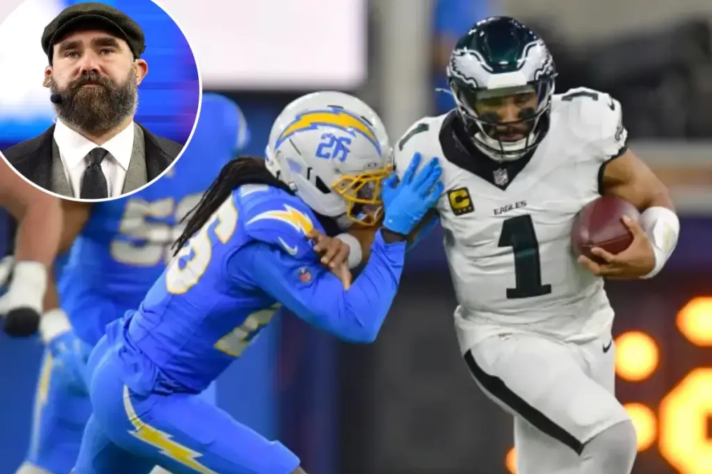 Jason Kelce expresses Eagles' disappointment after defeat with a single-word tweet