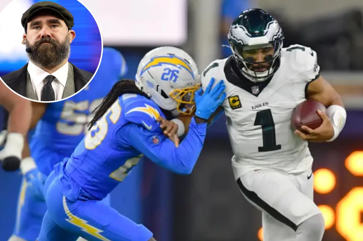 Jason Kelce expresses Eagles' disappointment after defeat with a single-word tweet