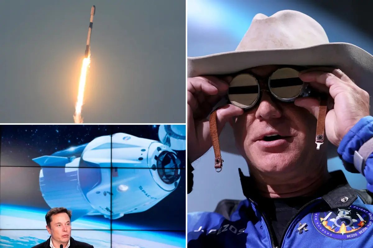 Jeff Bezos and Elon Musk compete to create AI data centers in space, according to a report.