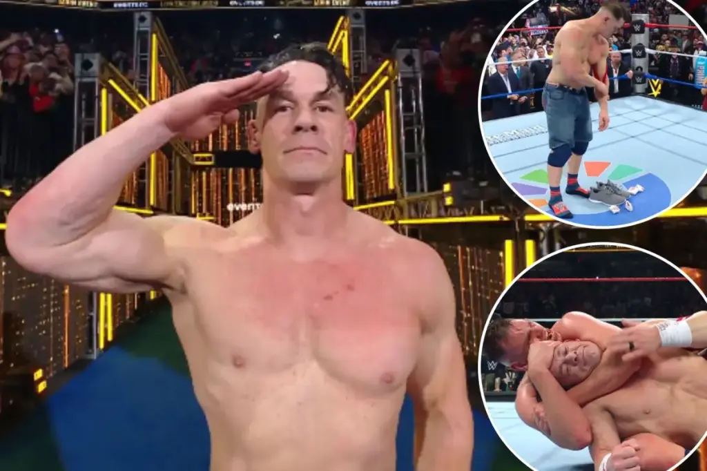 John Cena submits to Gunther in his last WWE match at SNME