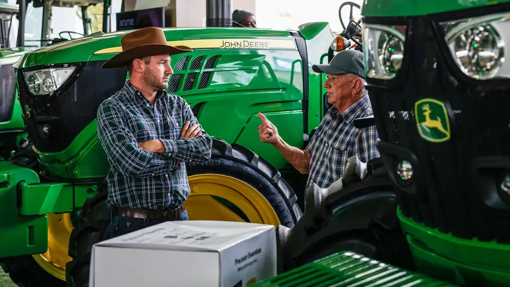 John Deere claims that technology, along with regulations, is essential for reducing farming expenses.