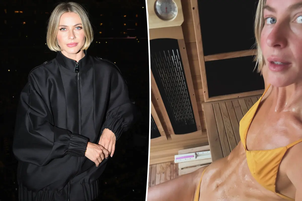 Julianne Hough raises the temperature with a sultry, revealing sauna appearance