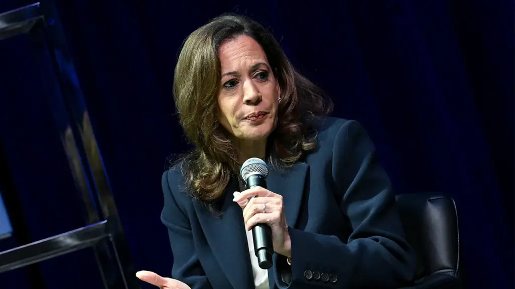 Kamala Harris claims the Democratic Party is outdated and unauthentic.