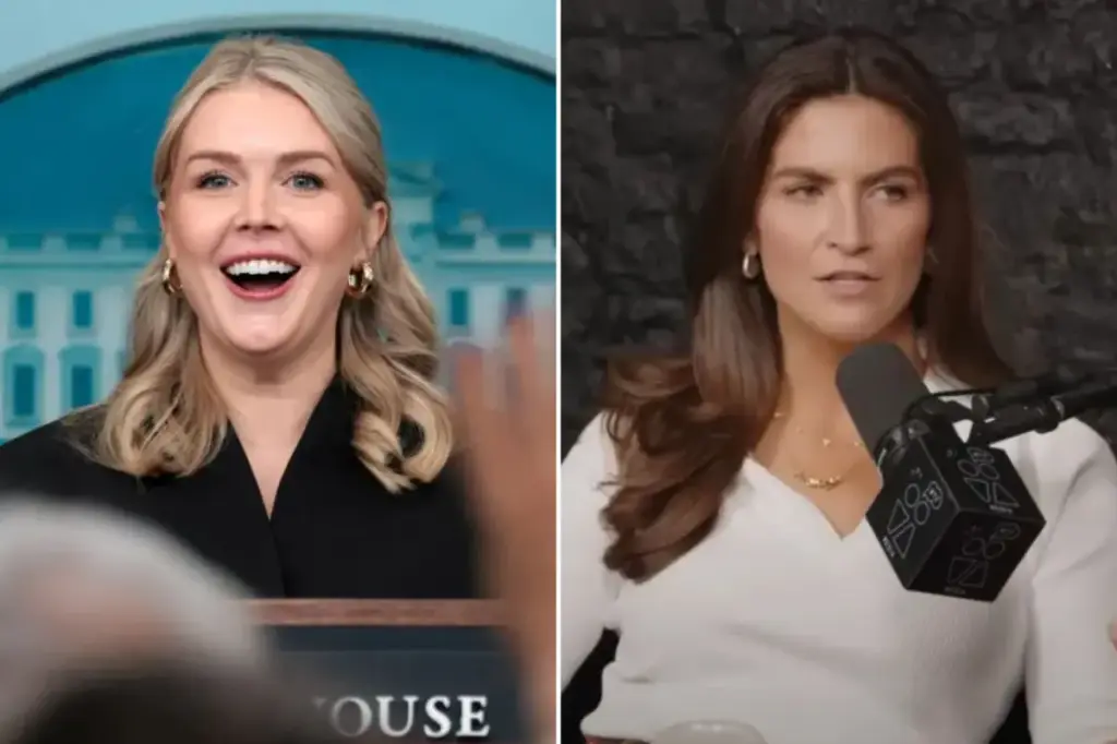Karoline Leavitt criticizes Kaitlan Collins for CNN's coverage during the Biden administration, stating that the president thinks the network would gain from having 'new ownership.'