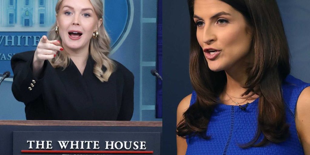 Karoline Leavitt criticizes Kaitlan Collins from CNN about inflation and the economy.