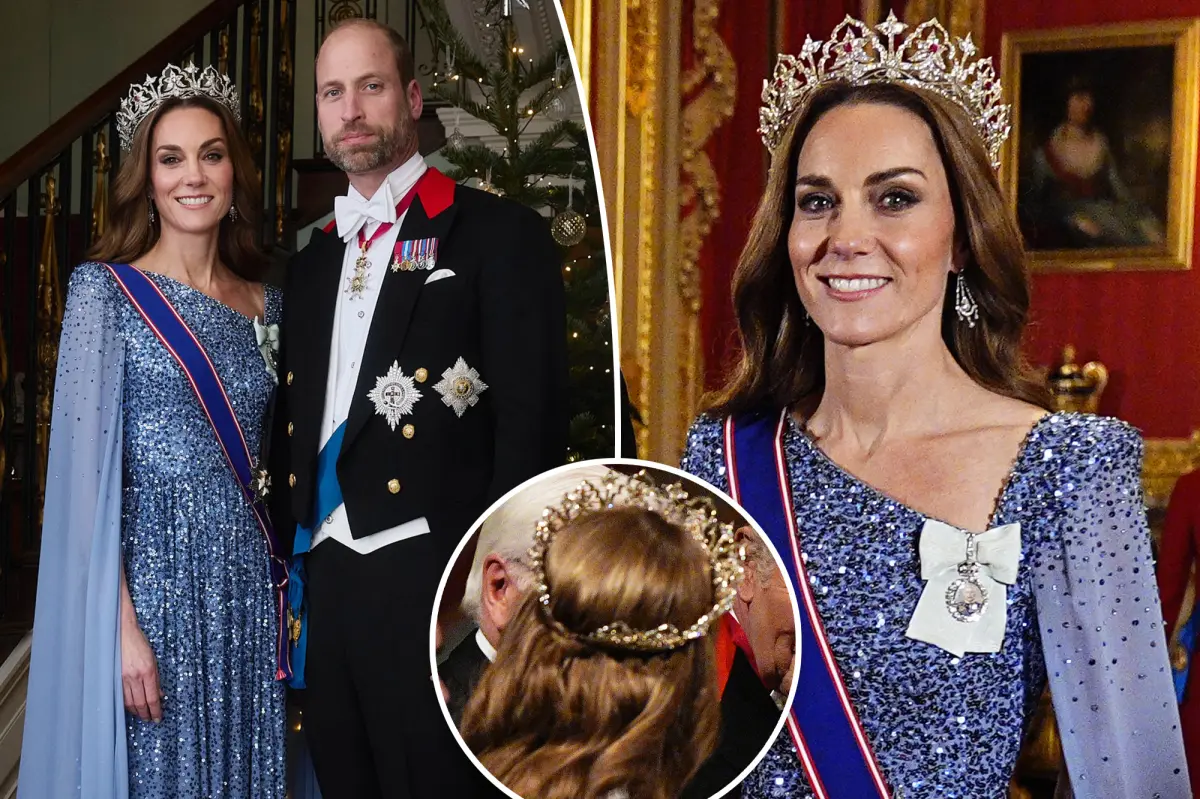 Kate Middleton employed a smart hairstyling technique to fasten her most recent royal tiara.