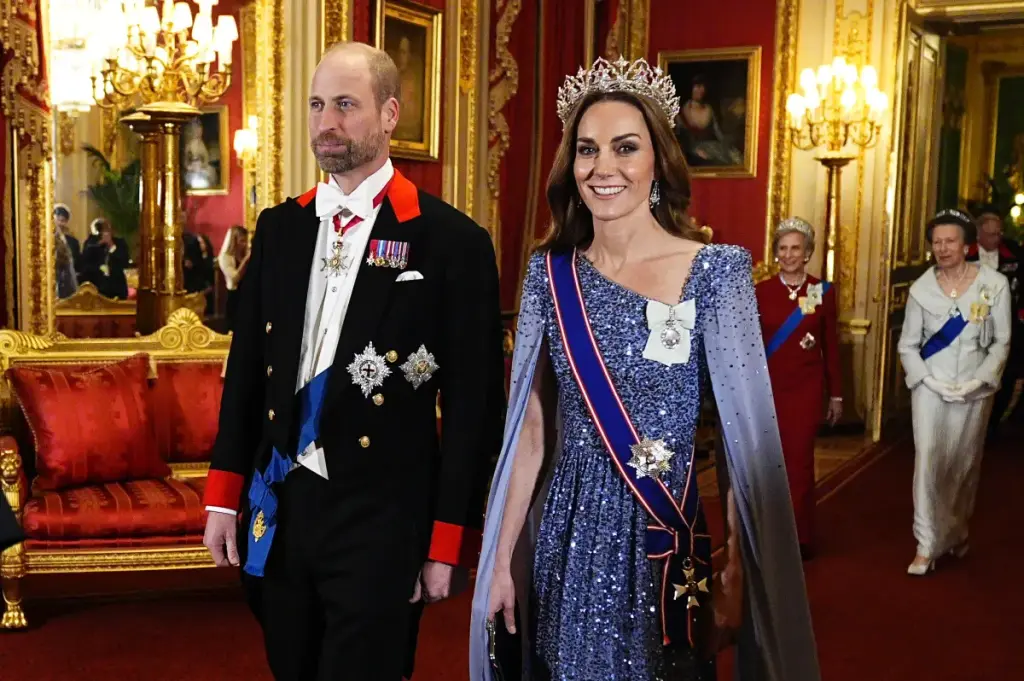 Kate Middleton impresses in her largest tiara to date at the Windsor banquet