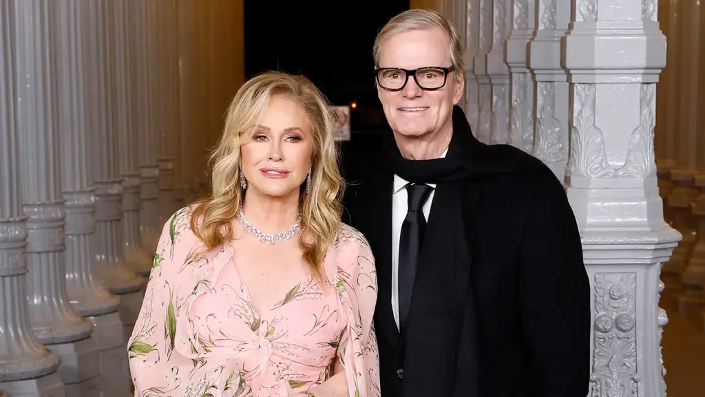 Kathy Hilton's spouse faces intruders with a shotgun during a break-in.
