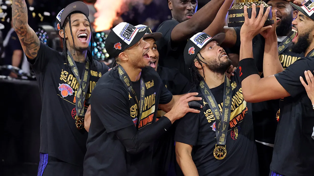Knicks' Josh Hart captured on video during memorable moment with Jalen Brunson at NBA Cup
