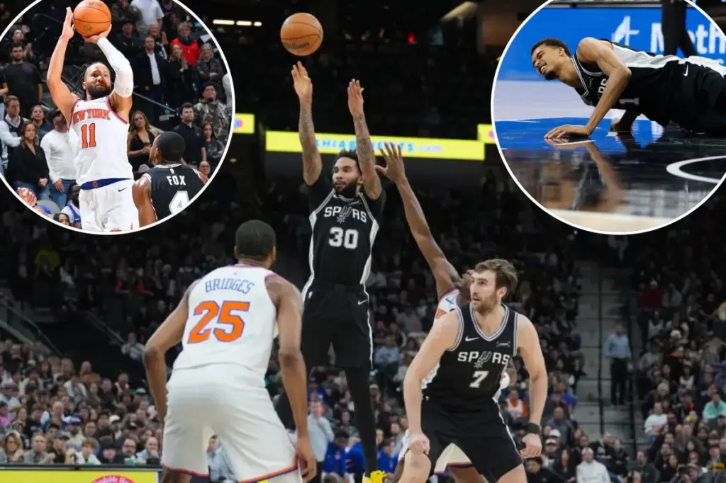Knicks lose late double-digit advantage to Spurs, closing 2025 on a disappointing note