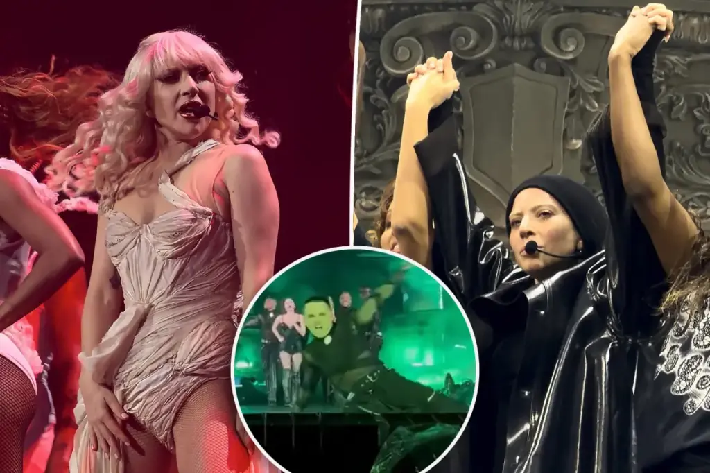 Lady Gaga stops Sydney concert after a dancer tumbles off the stage