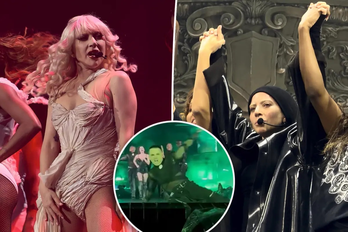 Lady Gaga stops Sydney concert after a dancer tumbles off the stage