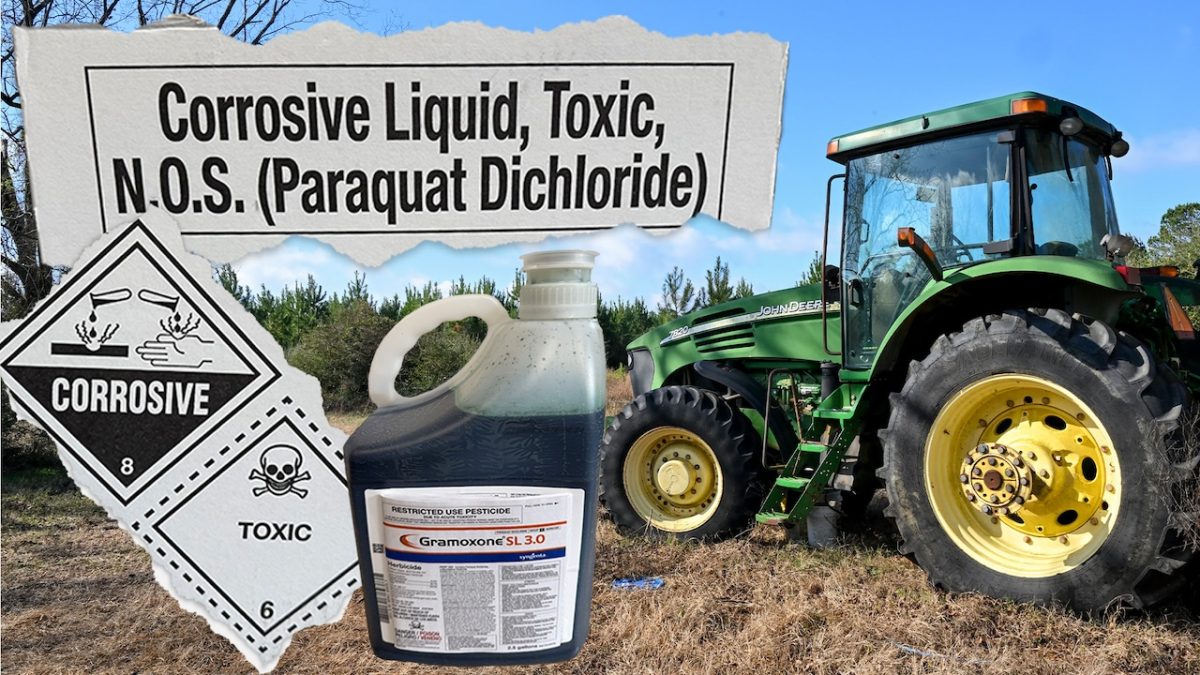 Lawsuit attributes Parkinson's disease to paraquat, a pesticide used on farms in the U.S.