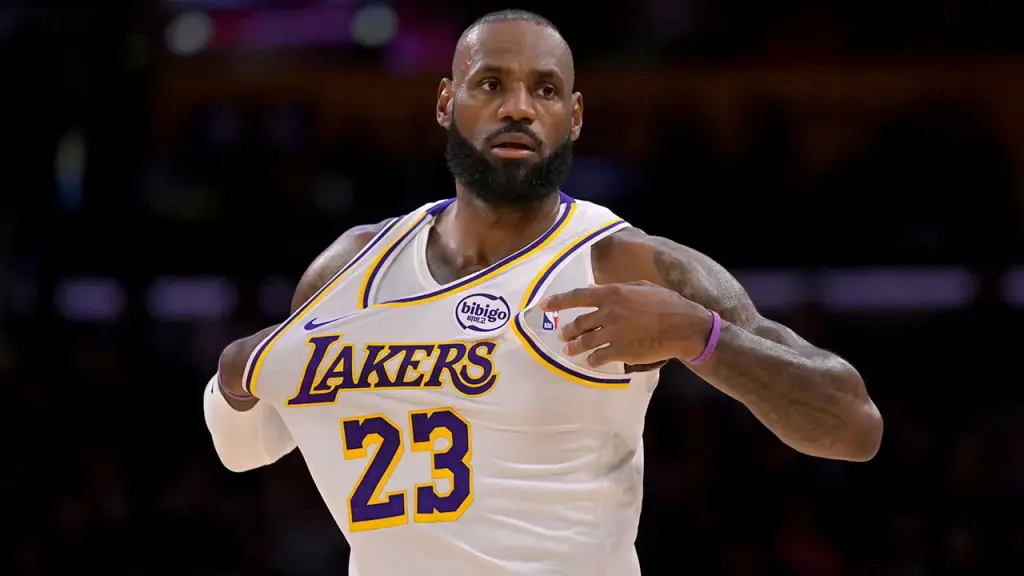 LeBron James faces backlash for his 'golf swing' during the national anthem