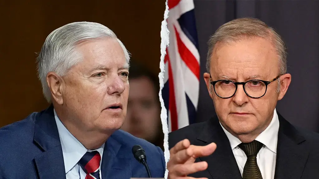 Lindsey Graham describes Australia as 'sadly weak' following the Hanukkah incident.