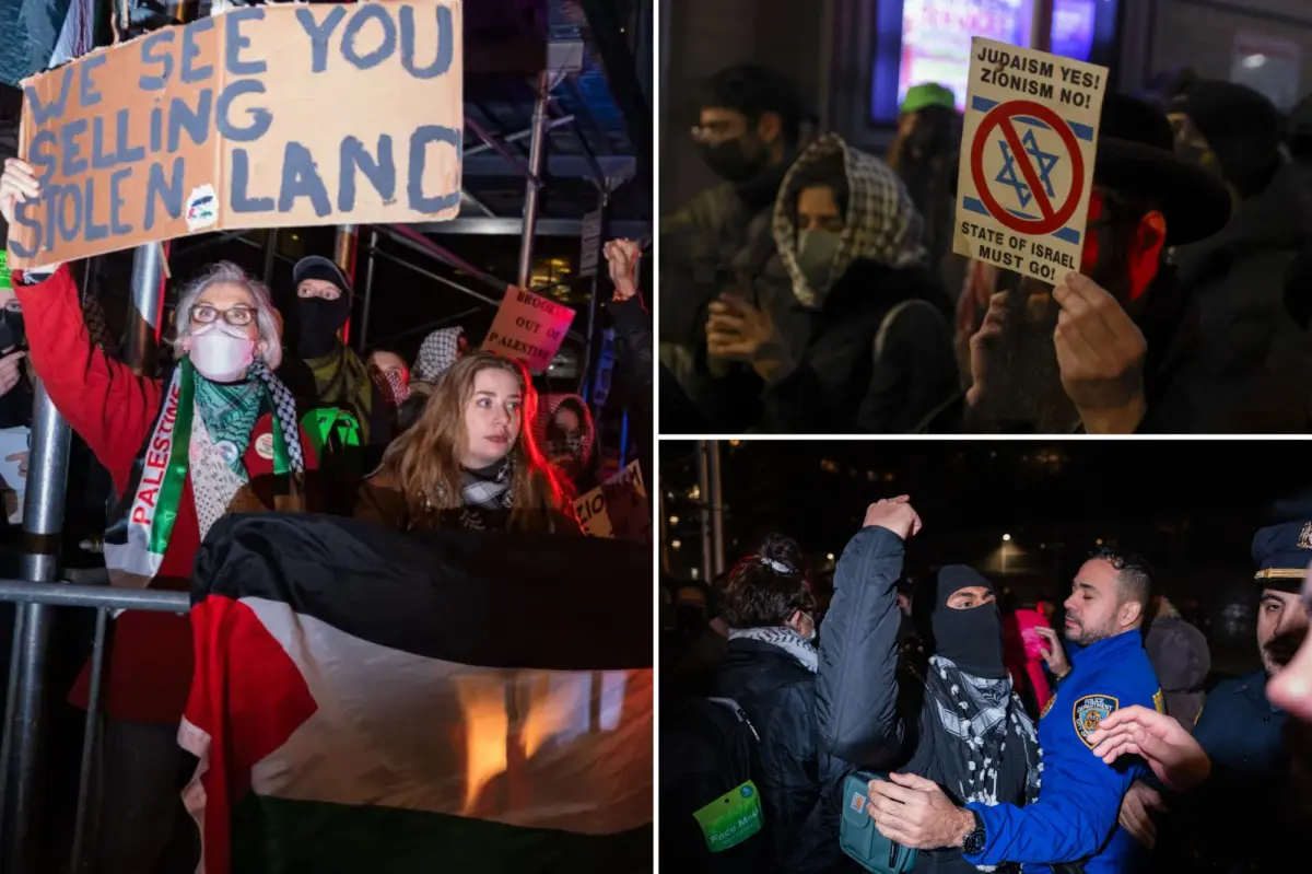 Local lawmakers propose banning protests near places of worship following a hostile anti-Israel demonstration at a synagogue.