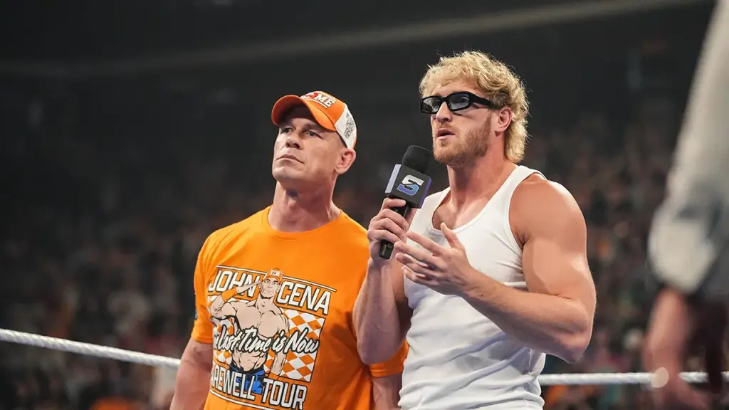 Logan Paul looks back on John Cena's goodbye and the possibility of Trump attending the last match.