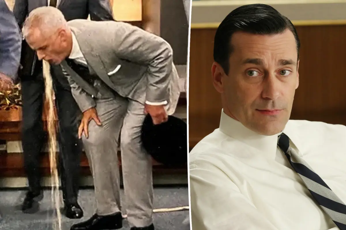 'Mad Men' fans notice fake vomit machine operator in flawed HBO Max release