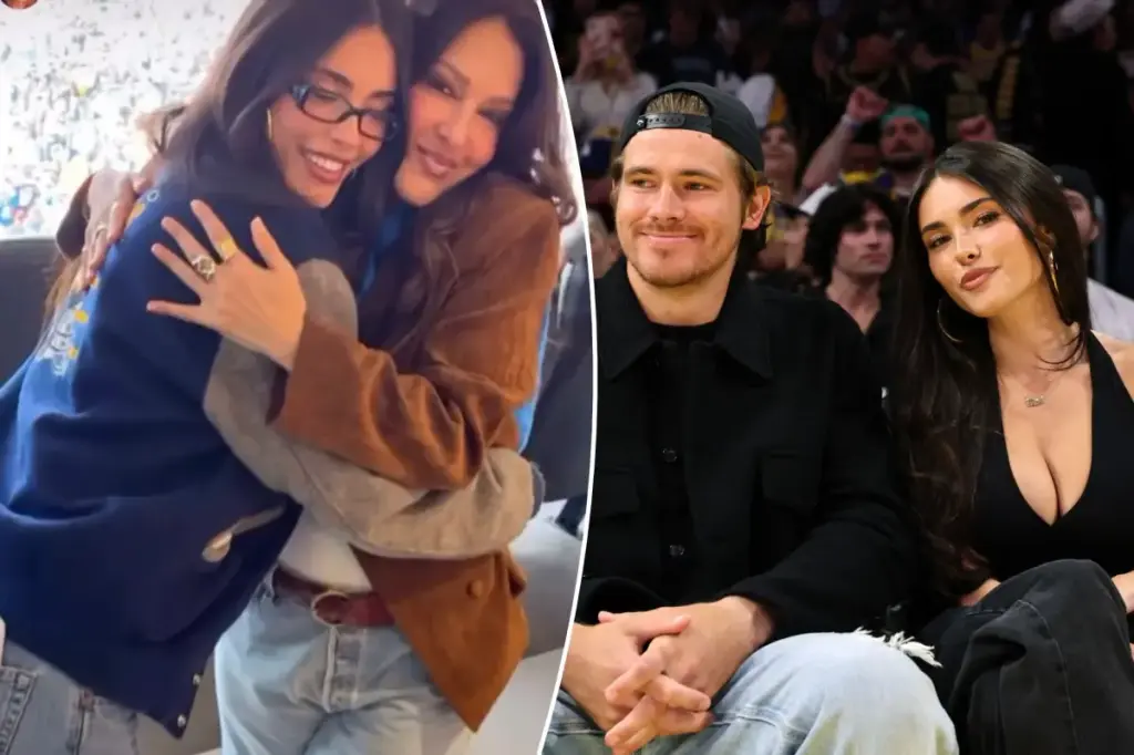 Madison Beer honors her mom's birthday at her boyfriend Justin Herbert's Chargers game.
