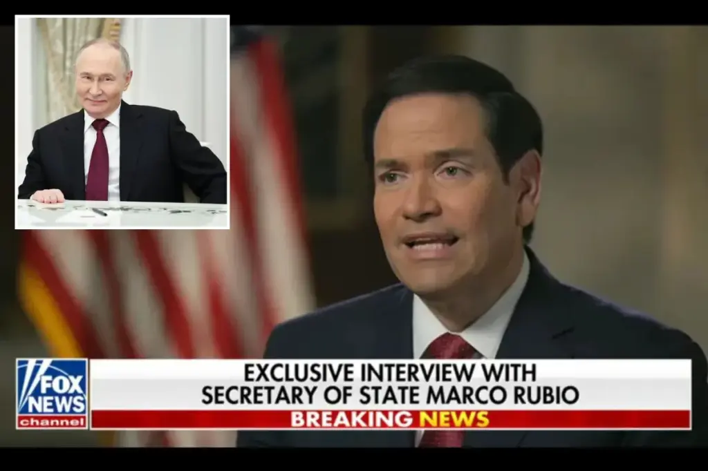 Marco Rubio asserts there is 'progress' in reaching a peace agreement between Ukraine and Russia, but states that only Putin can bring an end to the conflict.