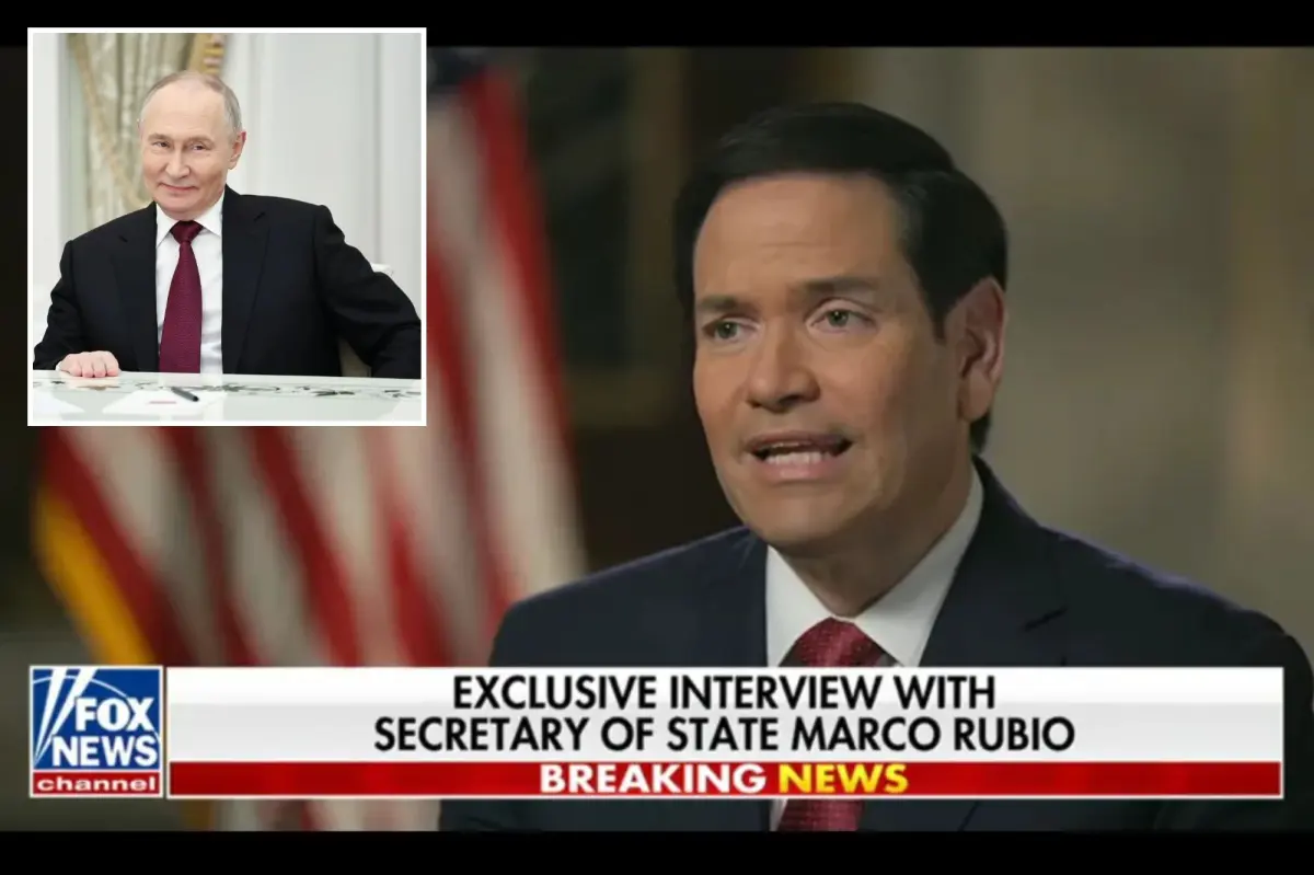 Marco Rubio asserts there is 'progress' in reaching a peace agreement between Ukraine and Russia, but states that only Putin can bring an end to the conflict.
