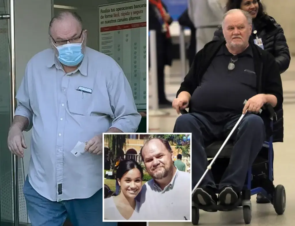 Meghan Markle's disconnected father Thomas has had his leg removed after his foot became black, says his son.