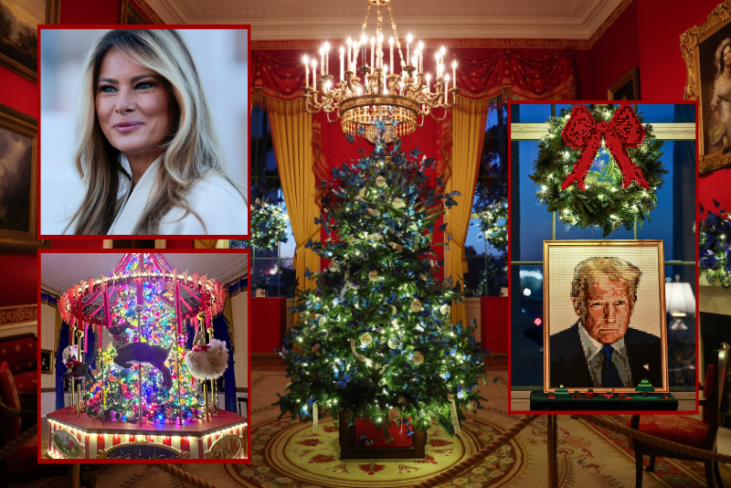 Melania Trump unveils this year's White House Christmas decorations: 'Home is Where the Heart Is'