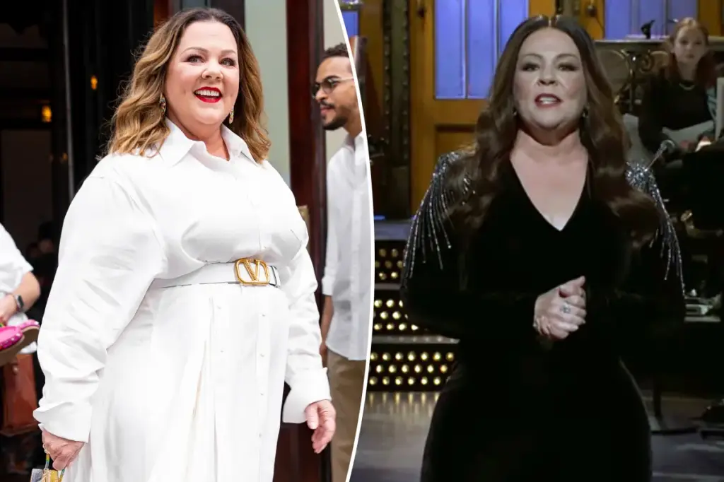 Melissa McCarthy showcases her 95-pound weight loss journey on 'SNL'
