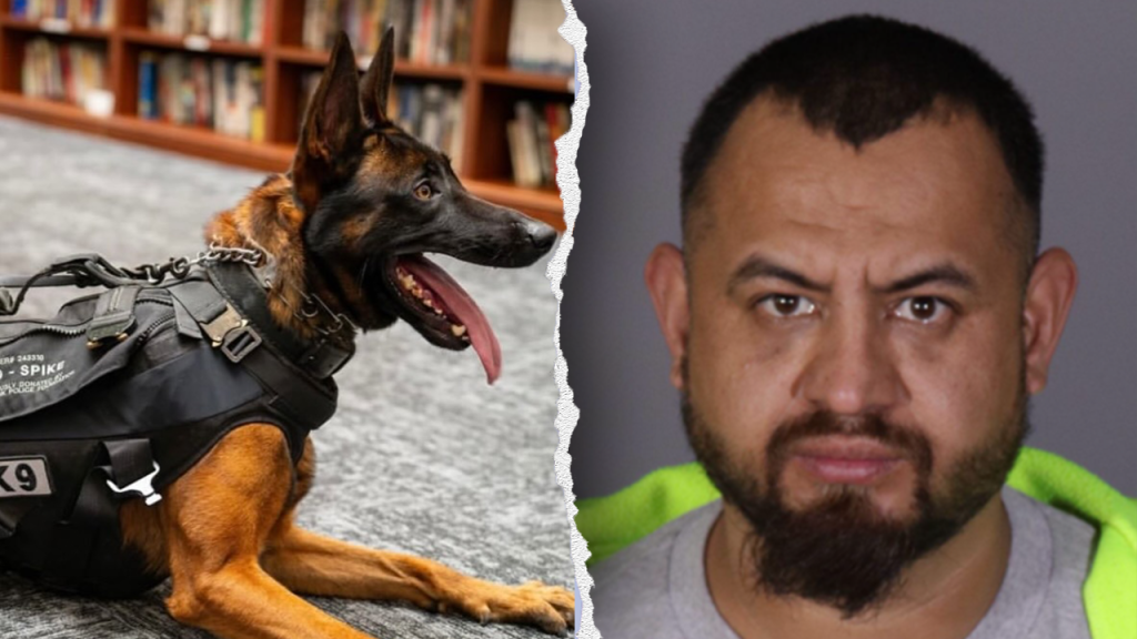 Member of a gang who fatally shot a California police dog was in the country illegally