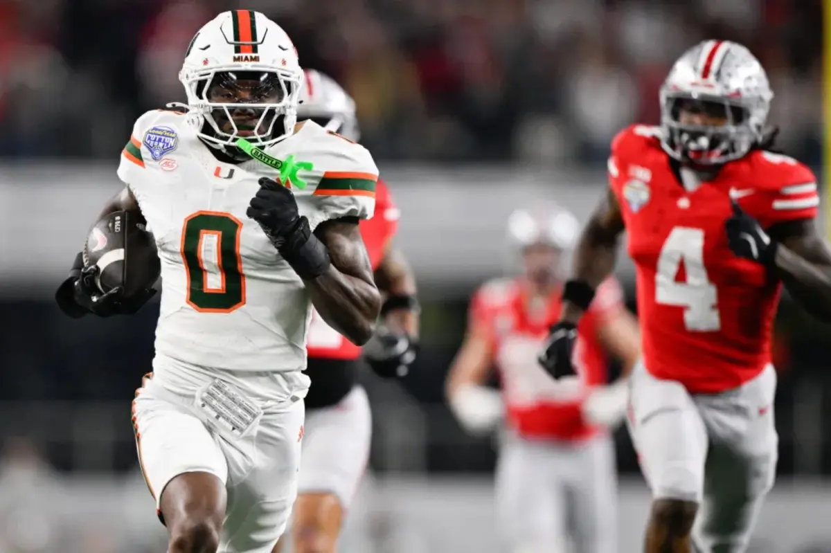 Miami surprises reigning champion Ohio State to reach CFP semifinals.