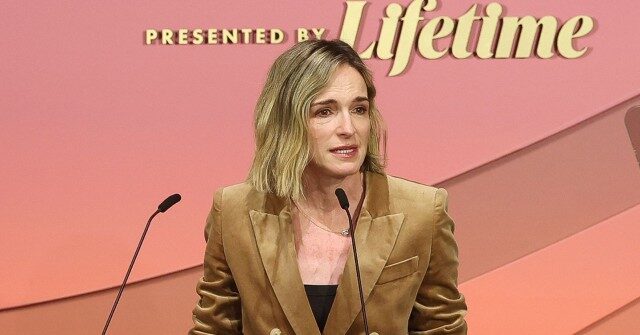 Molly McNearney, Jimmy Kimmel's wife, expresses that 'This is a delicate moment for freedom' in her speech at a Hollywood event.