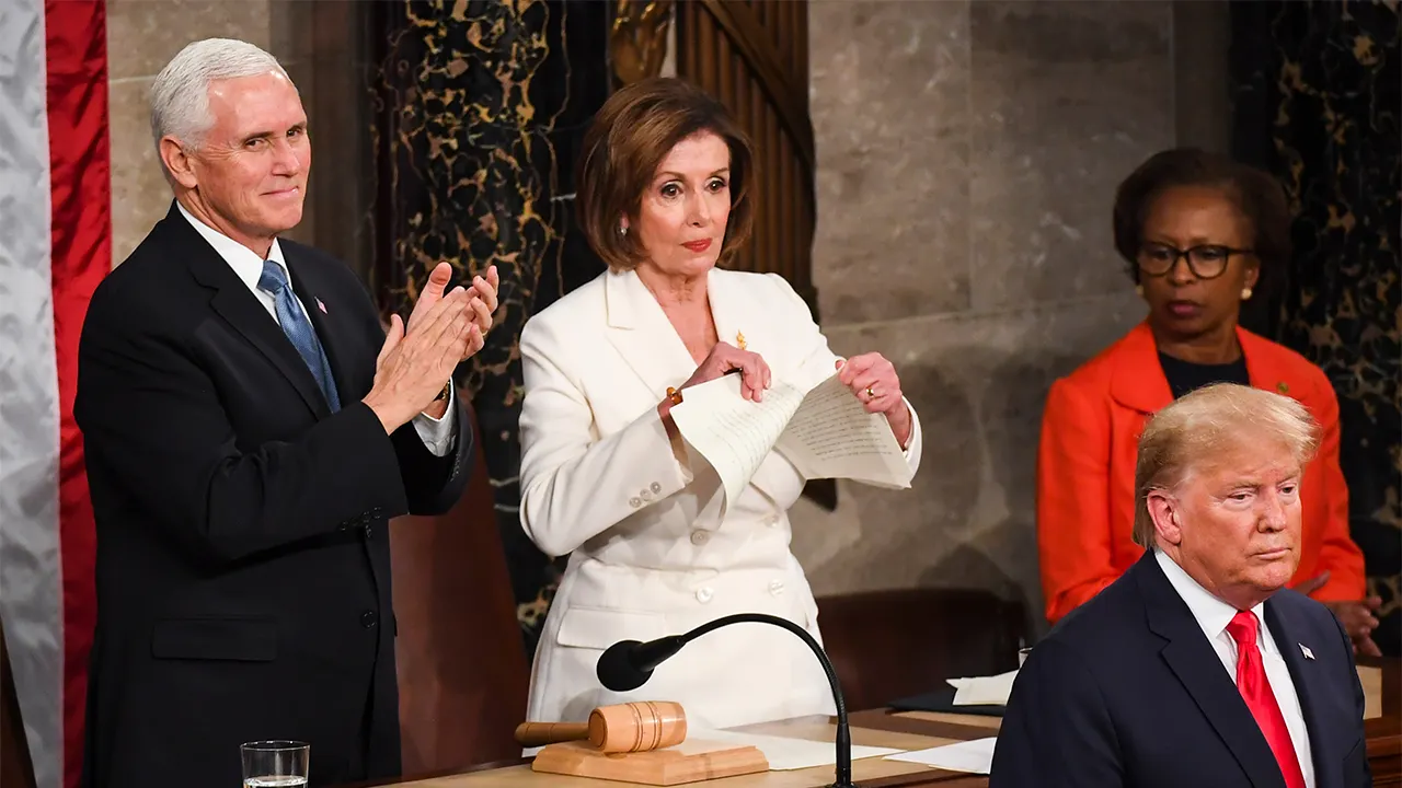 Nancy Pelosi states that she did not intend to tear up Trump's State of the Union speech in 2020.