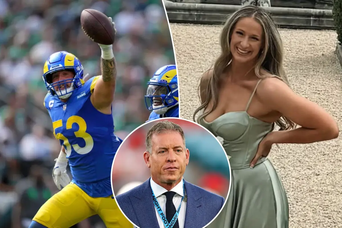 Nate Landman's sister excited by Troy Aikman's mention during the Rams and Falcons game
