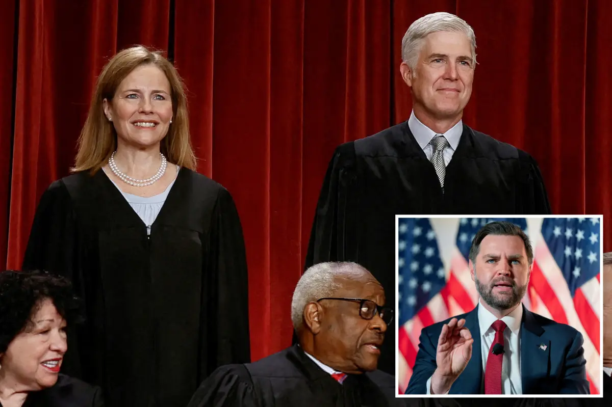 Neil Gorsuch and Amy Coney Barrett unusually silent in Supreme Court case concerning JD Vance