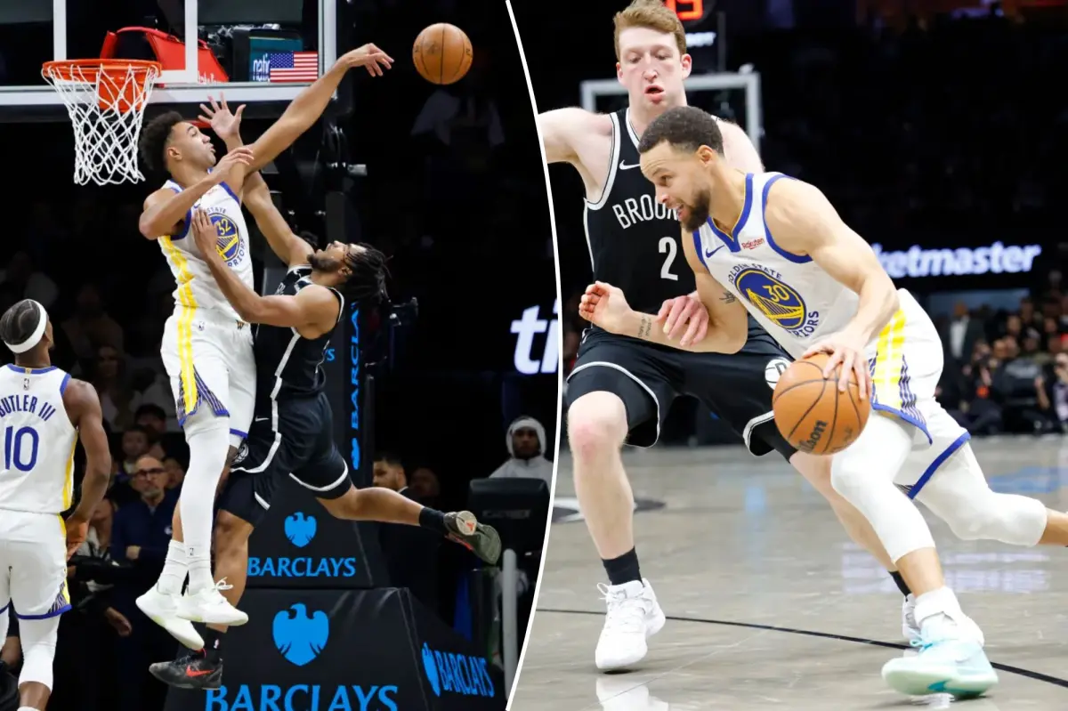 Nets' better defense can't stop Steph Curry and the Warriors, ending their three-game win streak.