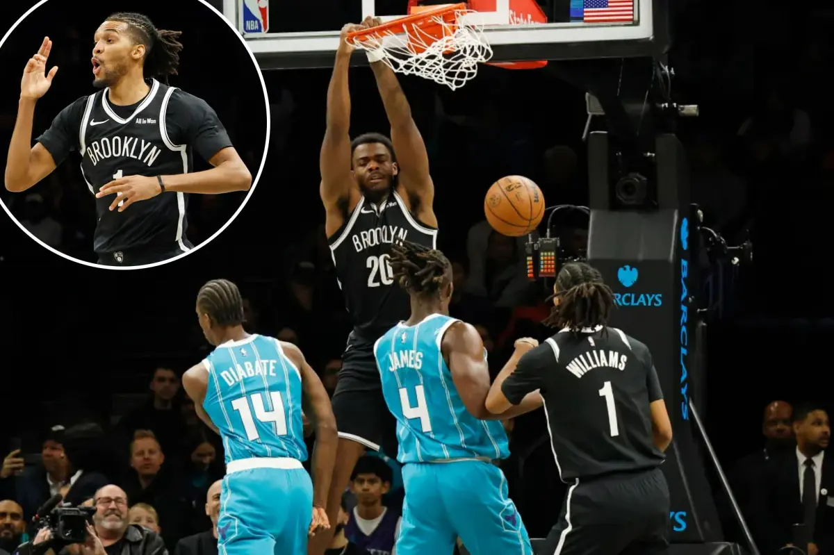 Nets triumph over Hornets in matchup of struggling NBA teams.