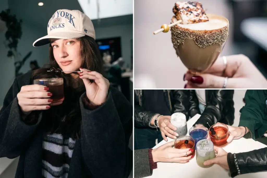 New York City's top coffee shops are transforming into popular cocktail venues, featuring $15 drinks and lively crowds.